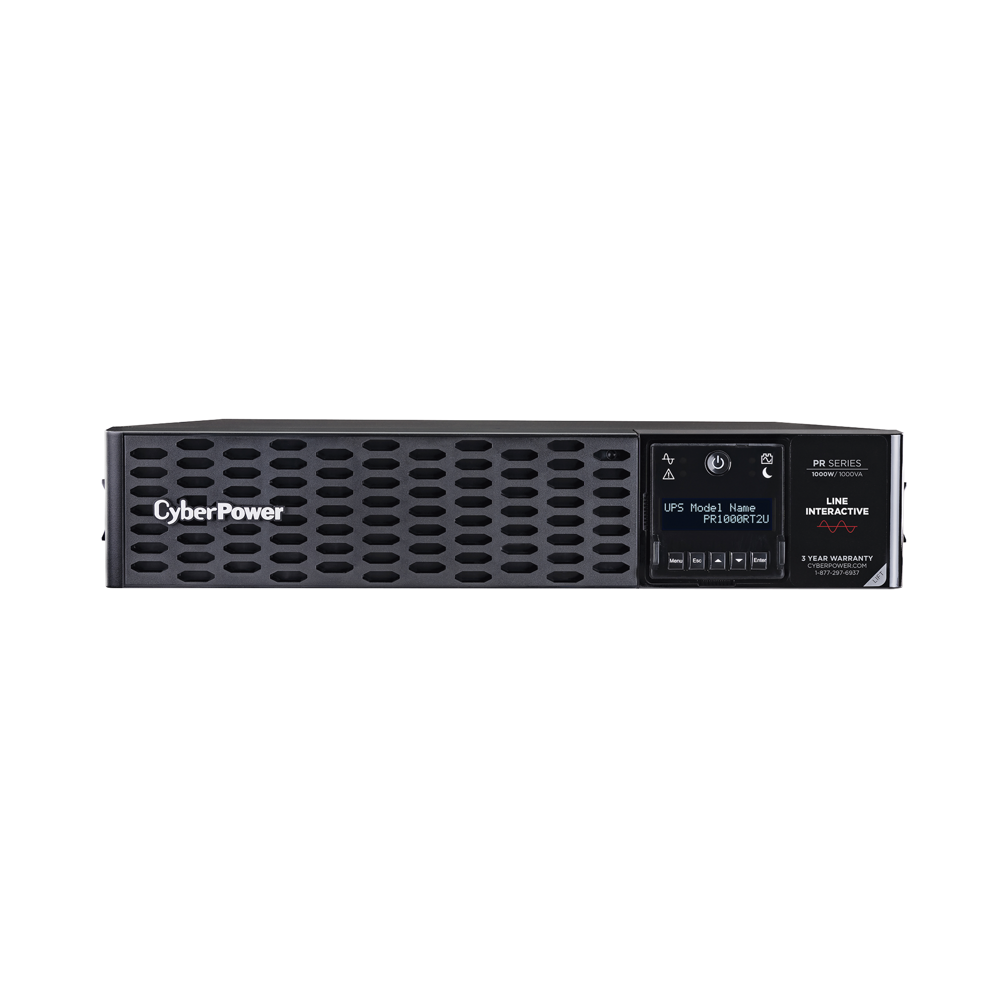 UPS de 1000 VA /1000 W, Topología Línea Interactiva, Entrada 120 Vca NEMA 5-15P, Onda Senoidal Pura, Torre o Rack 2 UR, Con 8 Tomas NEMA 5-15R UPS de 1000 VA /1000 W, Topología Línea Interactiva, Entrada 120 Vca NEMA 5-15P, Onda Senoidal Pura, Torre o Rack 2 UR, Con 8 Tomas NEMA 5-15R